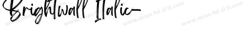 Brightwall Italic字体转换